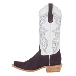 R. WATSON BOOTS R Watson Boots R Womens Plum Roughout 13in White Top Boot -Ariat shop RWL8408 1 3