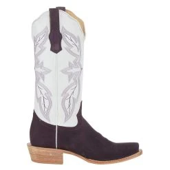 R. WATSON BOOTS R Watson Boots R Womens Plum Roughout 13in White Top Boot -Ariat shop RWL8408 1 5