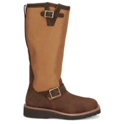 Justin Boots Women's Cottonwood Hickory Brown Square Toe 17in Tall Snake Boot -Ariat shop SN6914 03