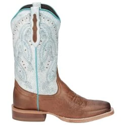 Tony Lama Women's Gabriella Brown Wide Square Toe With 11in. Shaft Boot -Ariat shop TL3204 03
