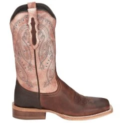 Tony Lama Women's Gabriella Cognac Wide Square Toe With 11in. Shaft Boot -Ariat shop TL3205 03