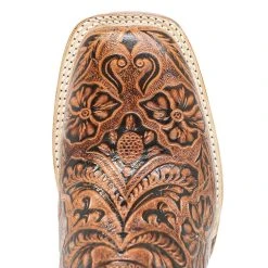Tanner Mark Boots Women's Embossed Floral Hand Tool In Classic Cognac Cowgirl Boot 8 Tanner Mark Boots Women's Embossed Floral Hand Tool In Classic Cognac Cowgirl Boot -Ariat shop TML201760 2