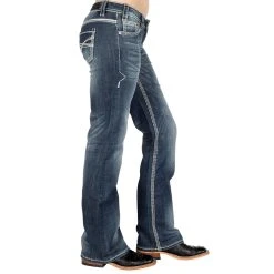 Rock N Roll Cowgirl Women's Midrise Bootcut Riding Jean -Ariat shop W7 9516 2