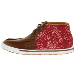 Twisted X Women's Sequoia And Scarlet Red Kicks Casual Shoe -Ariat shop WCA0069 03