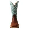 Twisted X Ladies Tobac 11` Turquoise Alloy Toe Square Toe Work Boot -Ariat shop WXBA002 1