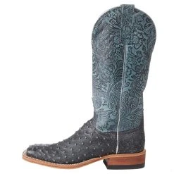 Anderson Bean Women`s Denim Full Quill Ostrich Boot -Ariat shop X5001 3