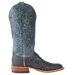 Anderson Bean Women`s Denim Full Quill Ostrich Boot -Ariat shop X5001 5