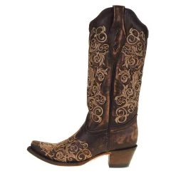 Corral Women`s Brown/Tan Floral Embroidered Boot -Ariat shop Z5016 2