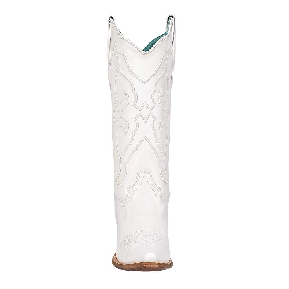 Corral Womens White Embroidery Snip Toe Western Boot 4 Corral Womens White Embroidery Snip Toe Western Boot - Image 2