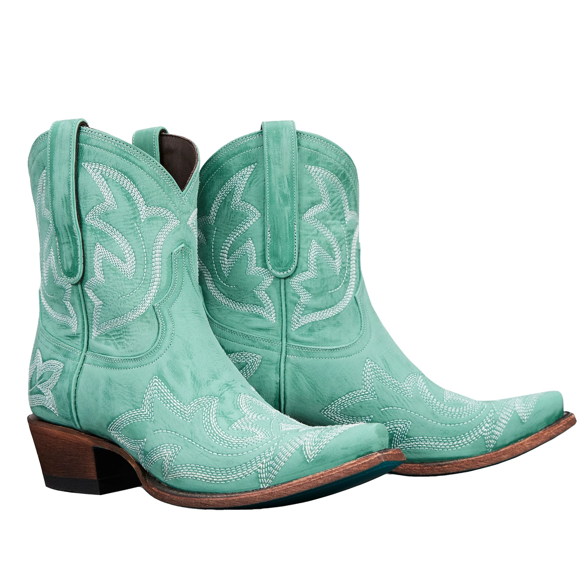 Lane Boots Women's Saratoga Taos Turquoise Snip Toe Bootie 4 Lane Boots Women's Saratoga Taos Turquoise Snip Toe Bootie - Image 2