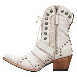 Lane Boots Women's Showdown Ceramic Crackle Snip Toe Bootie 11 Lane Boots Women's Showdown Ceramic Crackle Snip Toe Bootie -Ariat shop lb0489a 05