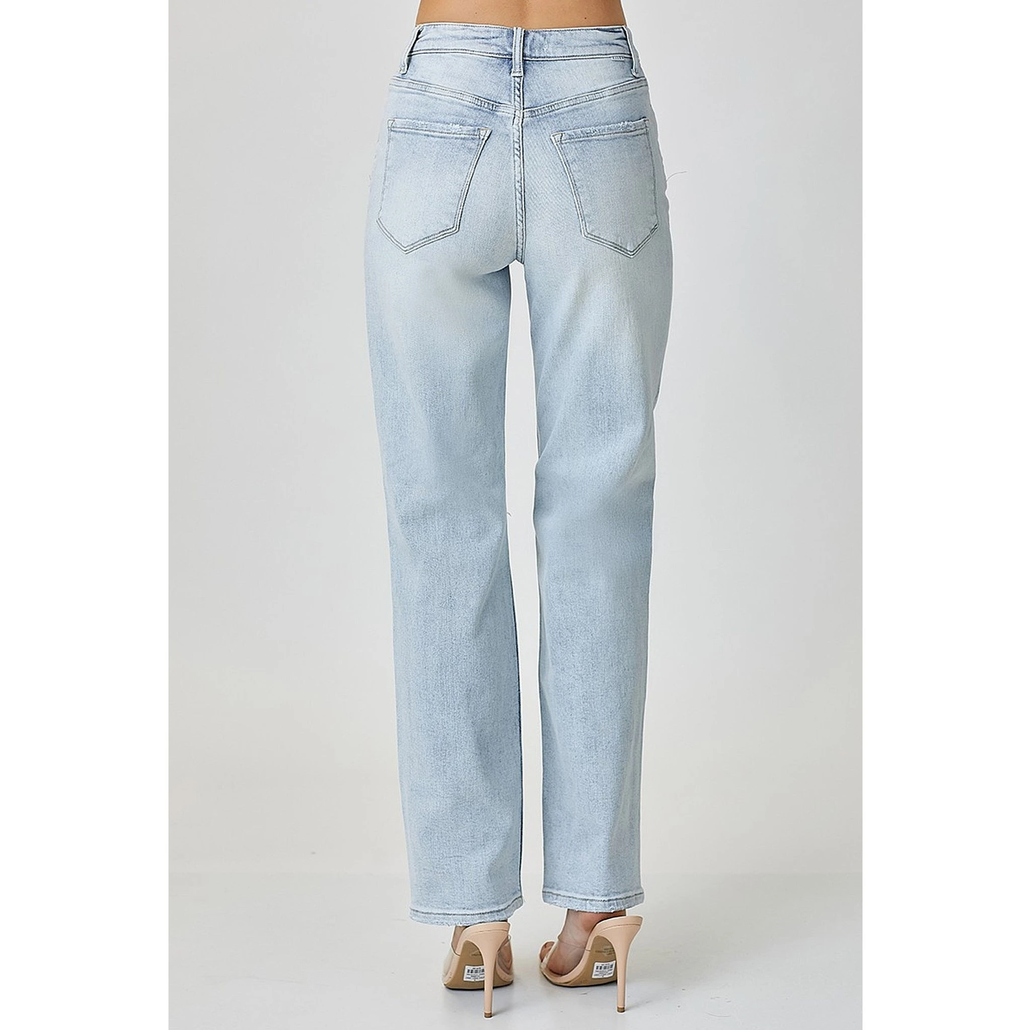 Risen Jeans Womens High Rise Straight Jeans 4 Risen Jeans Womens High Rise Straight Jeans - Image 2