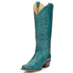 Justin Boots Women's Whitley Vintage Turquoise Justin Cowgirl Boots -Ariat shop vn4460 1