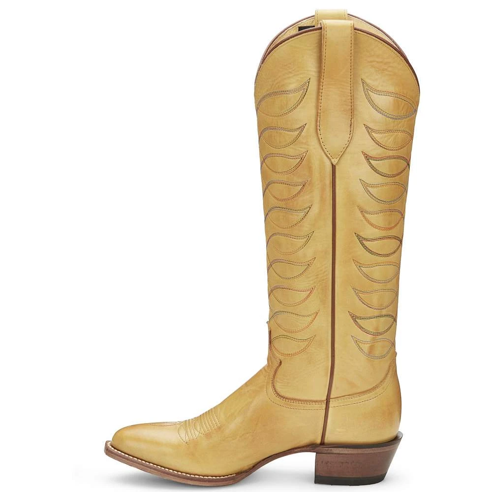 Justin Boots Women's Whitley Antique Yellow Vintage Justin Cowgirl Boots 5 Justin Boots Women's Whitley Antique Yellow Vintage Justin Cowgirl Boots - Image 3