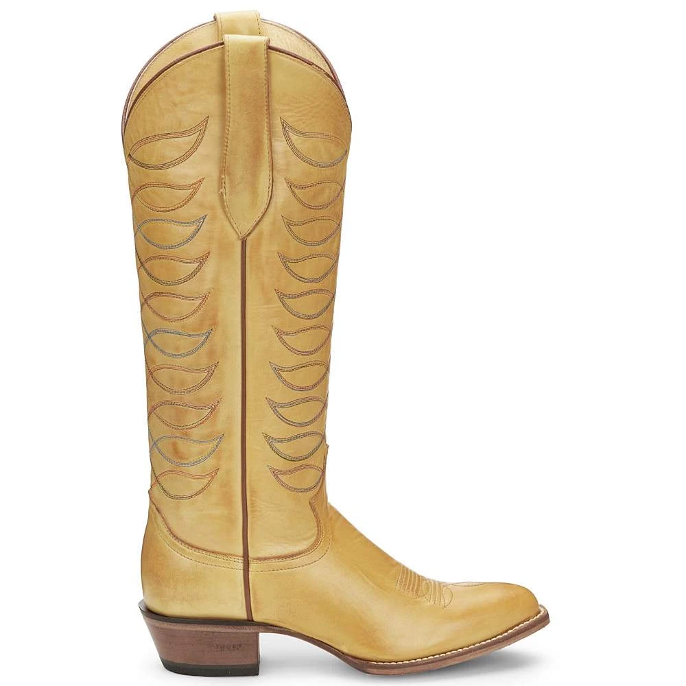 Justin Boots Women's Whitley Antique Yellow Vintage Justin Cowgirl Boots 7 Justin Boots Women's Whitley Antique Yellow Vintage Justin Cowgirl Boots - Image 5